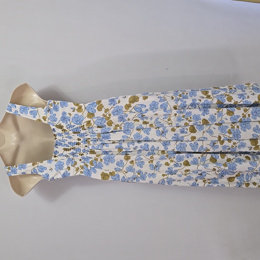 Joie Floral Linen Blend Midi Dress Size 8 Cottagecore Tradwife Easter Spring - Picture 11 of 15